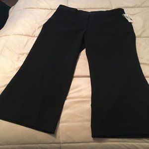 attention Black Cropped Pants